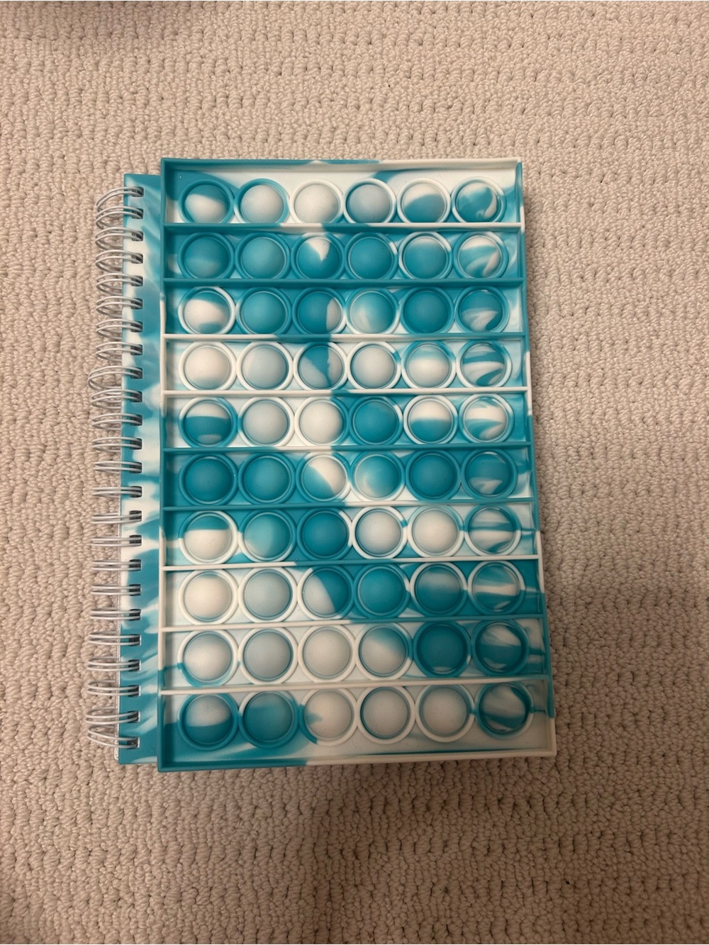 Pop it-blue and white notebook